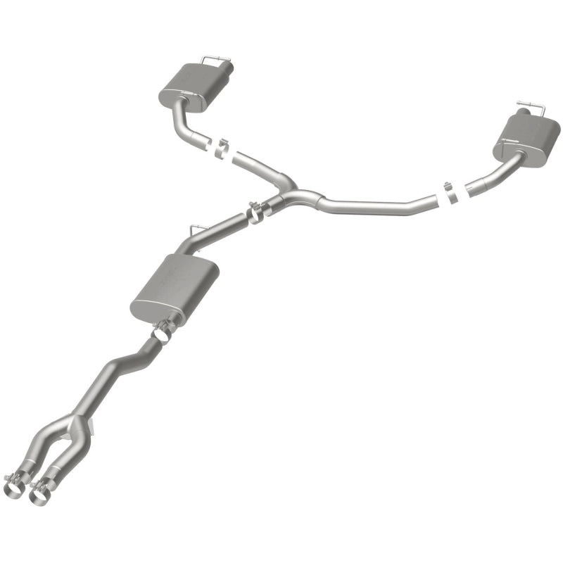 MagnaFlow Cat-Back SS Dual Split Rear Exit 2015 Dodge Charger/Chrysler 300C 3.6L V6 (Uses OEM Tips)