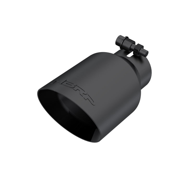 MBRP Universal 4in OD Dual Wall Angled 2.5in Inlet 8in Length Exhaust Tip - Black MBRP Tips