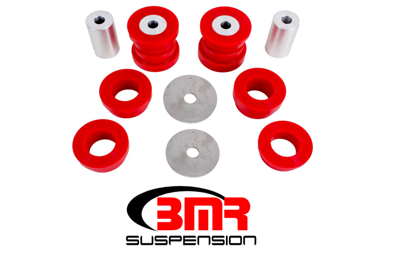 BMR 15-17 S550 Mustang Rear Cradle Bushing Kit (Polyurethane) - Red BMR Suspension Differential Bushings