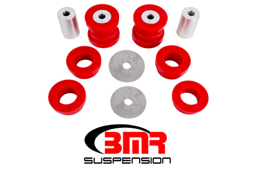 BMR 15-17 S550 Mustang Rear Cradle Bushing Kit (Polyurethane) - Red BMR Suspension Differential Bushings