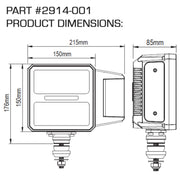 Oracle Lighting Multifunction LED Plow Headlight with Heated Lens 5700K ORACLE Lighting Headlights