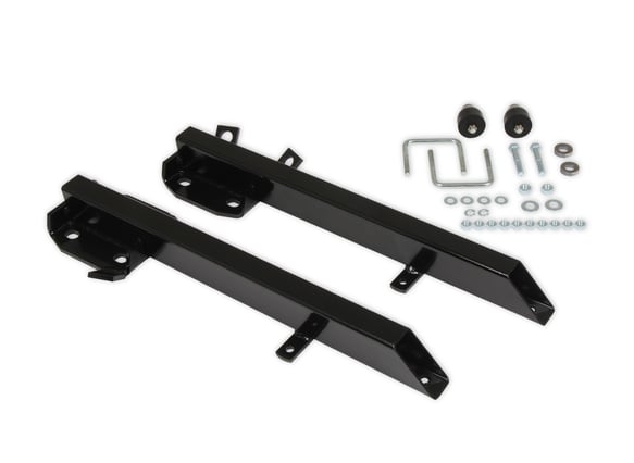 Lakewood Traction Bars - 1964-1973 Ford - 3 in Diameter - Steel - Black - Pair 21602