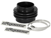 aFe Magnum FORCE Intake Coupling Kit (3-1/2 IN ID to 4 IN ID x3-1/2 IN L) Straight Bellow- Black aFe Air Intake Components
