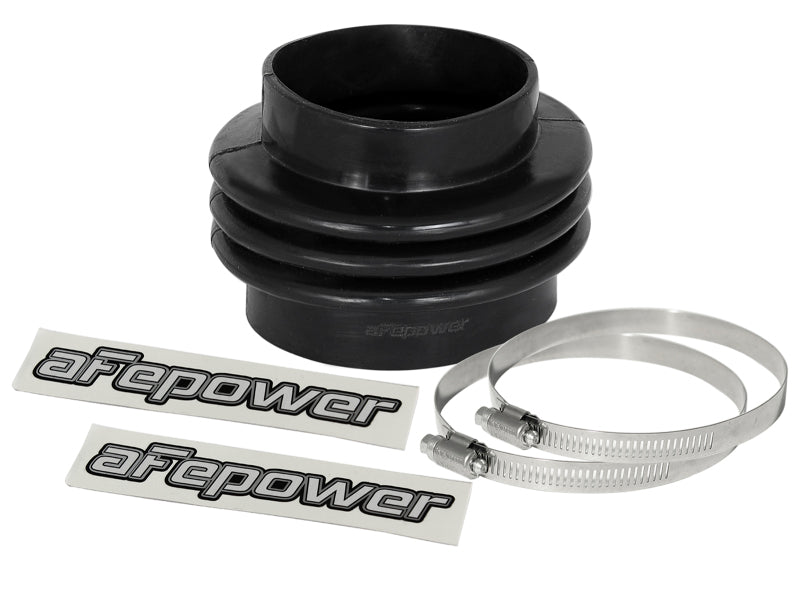aFe Magnum FORCE Intake Coupling Kit (3-1/2 IN ID to 4 IN ID x3-1/2 IN L) Straight Bellow- Black aFe Air Intake Components