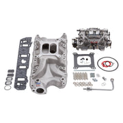 Edelbrock Manifold And Carb Kit Performer RPM Small Block Ford 289-302 Natural Finish Edelbrock Intake Manifolds