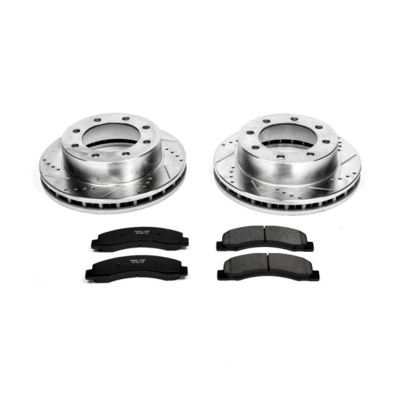 Power Stop 1999 Ford F-250 Super Duty Front Z23 Evolution Sport Brake Kit PowerStop Brake Kits - Performance D&S