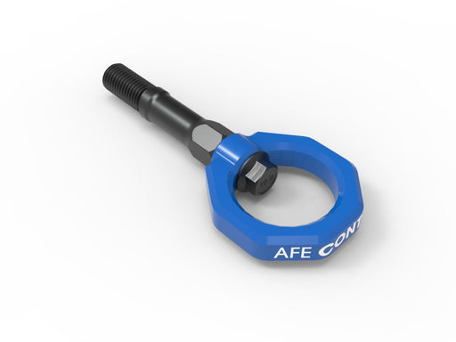 aFe CONTROL Rear Tow Hook Chevrolet Corvette (C8) 20-25 V8-6.2L- Blue aFe Tow Hooks