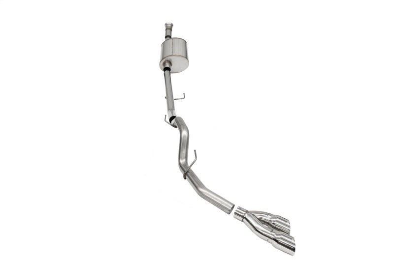 Corsa 2021-2025 Ford F-150 SuperCab/6.5in Bed 5.0L V8 Sport Cat-Back Single Side Exit-Polished CORSA Performance Catback