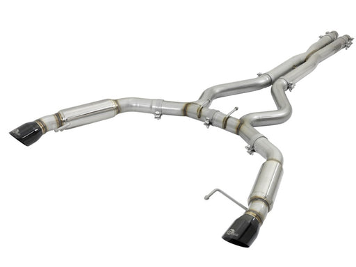 aFe MACHForce XP 3in 304 SS Sport Tone Cat-Back w/ Black Tips 15-17 Ford Mustang V6-3.7L/V8-5.0L aFe Catback Exhaust