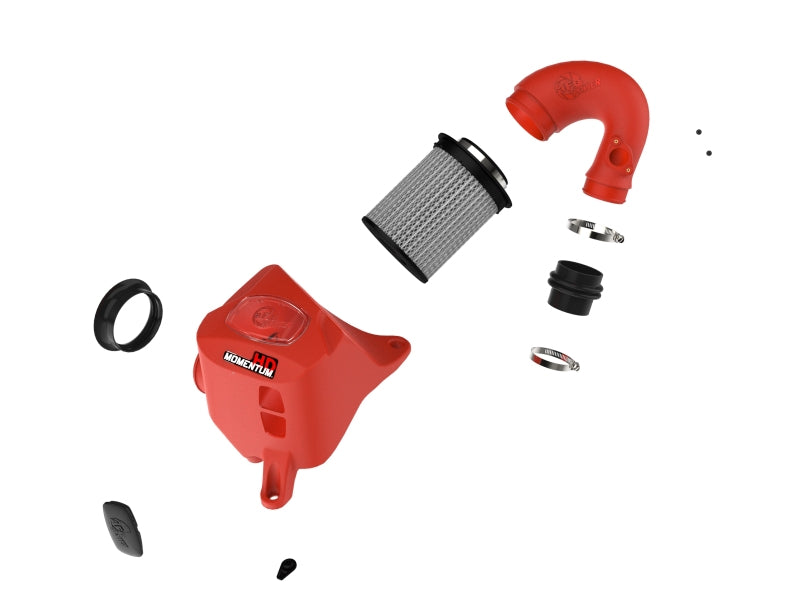 aFe 15-25 Toyota Hilux L4-2.4/2.8L (td) Momentum HD Cold Air Intake System Red w/ Pro DRY S Filter aFe Cold Air Intakes
