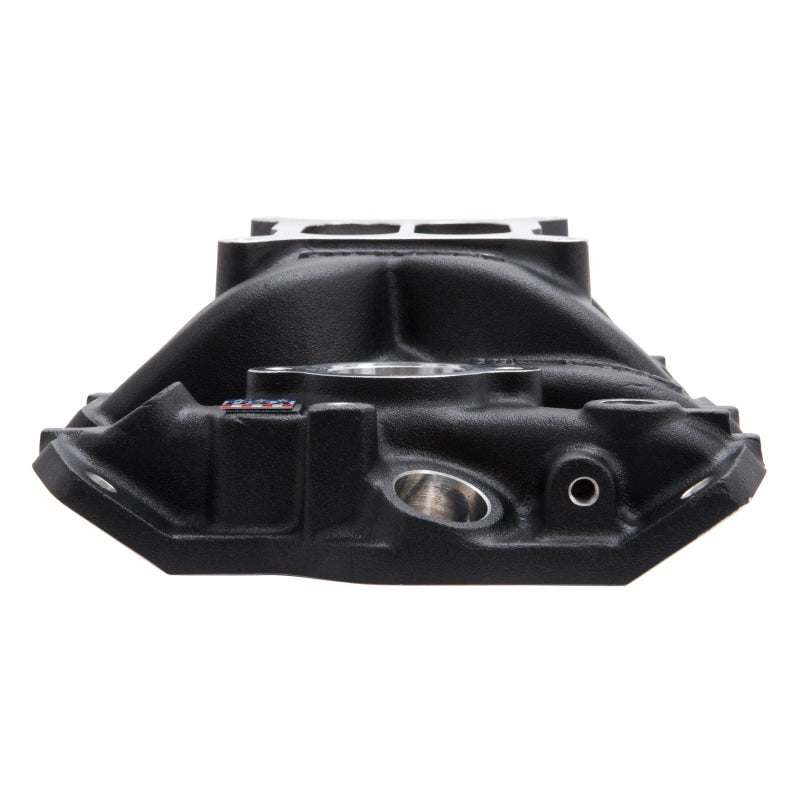 Edelbrock Intake Manifold Perf Eps SBC w/ Oil Fill Tube and Breather Black Edelbrock Intake Manifolds