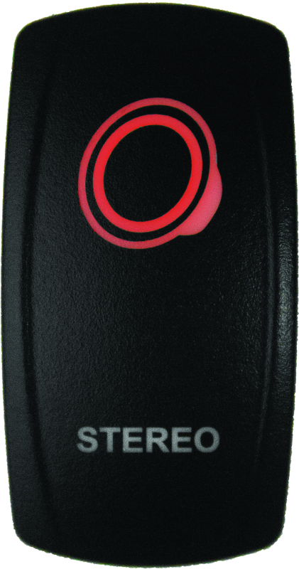 DragonFire Racing Lighted Switch Stereo On/Off Red DragonFire Racing Relays