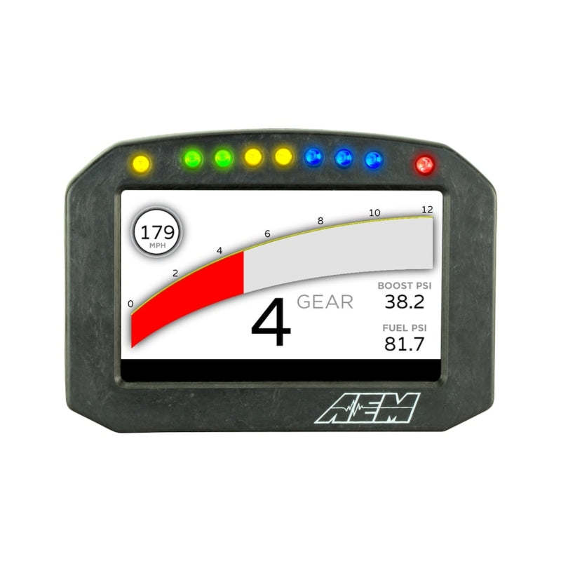 AEM CD-5G Carbon Flush Digital Dash Display w/ Internal 20Hz GPS & Antenna AEM Gauges