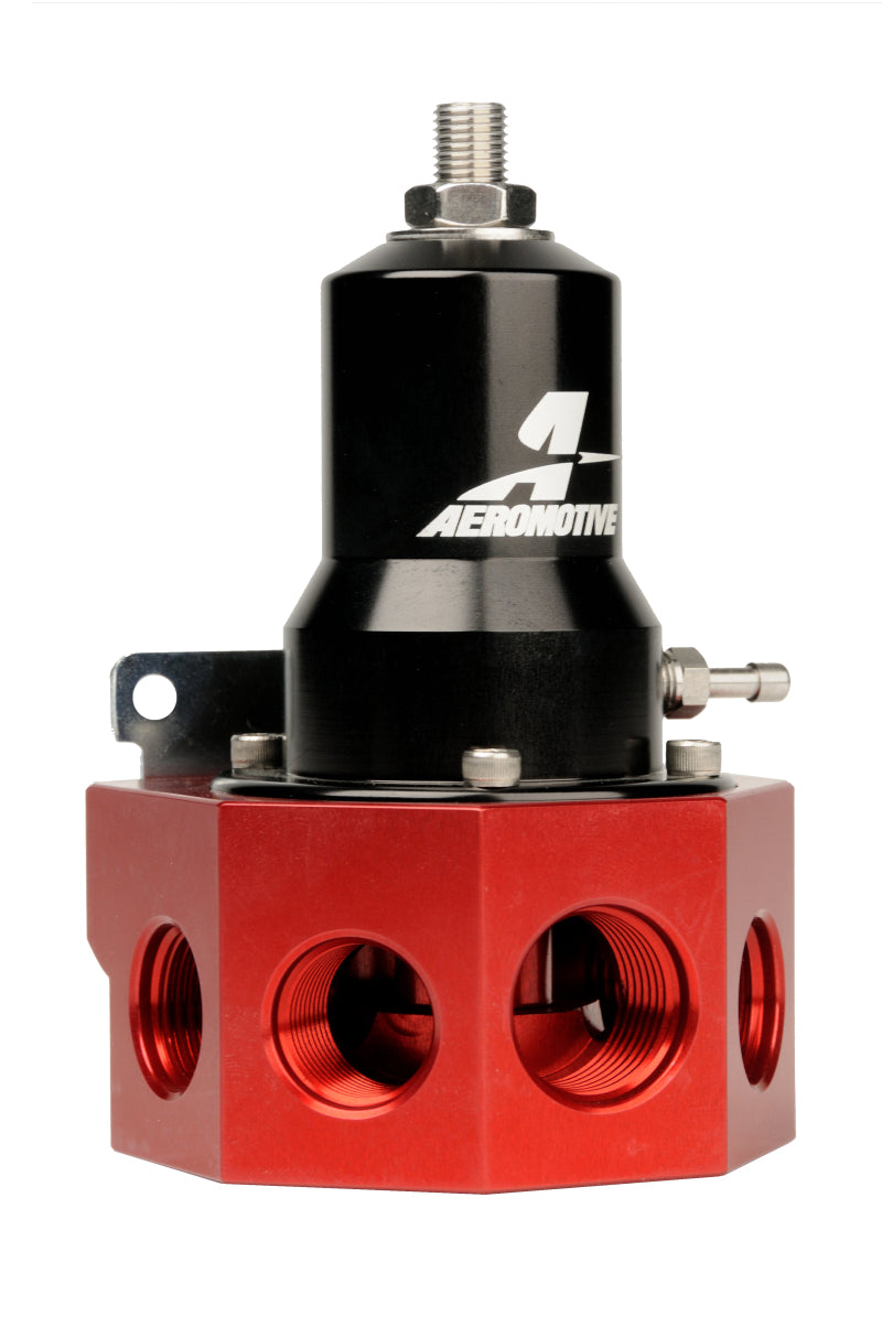Aeromotive Regulator - 30-120 PSI - .500 Valve - 4x AN-08 and AN-10 inlets / AN-10 Bypass Aeromotive Fuel Pressure Regulators