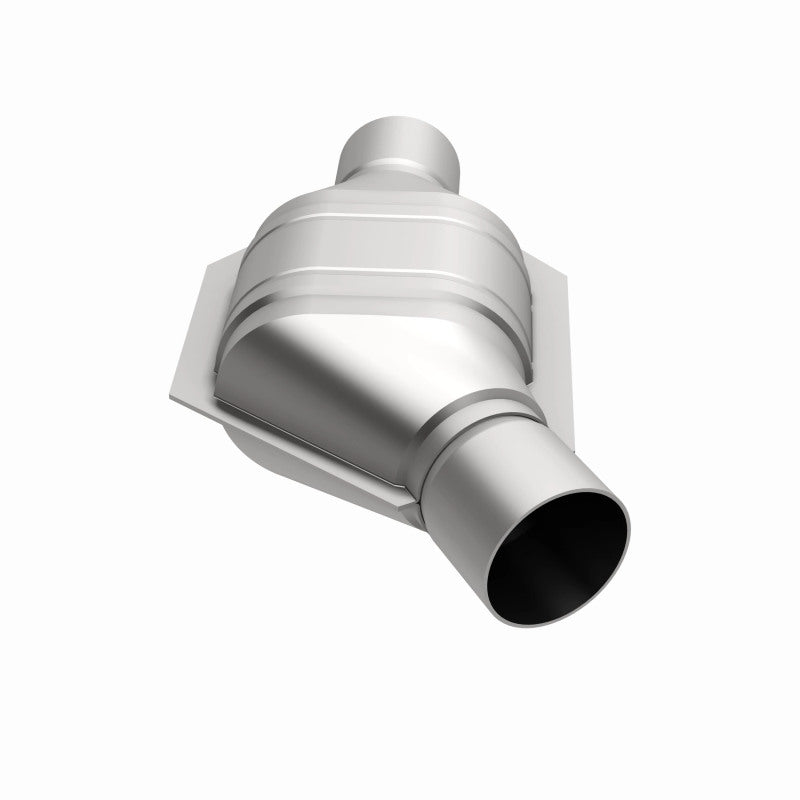 MagnaFlow Universal Catalytic Converter 2in Inlet/Outlet Angled Offset/Center Oval (California) Magnaflow Catalytic Converter Universal