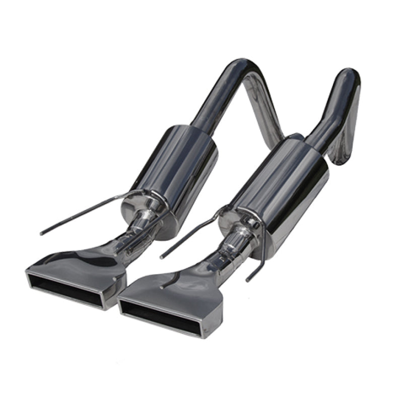 MBRP 2005-2008 Chev Corvette Dual Muffler Axle Back Rectangular Tips MBRP Axle Back