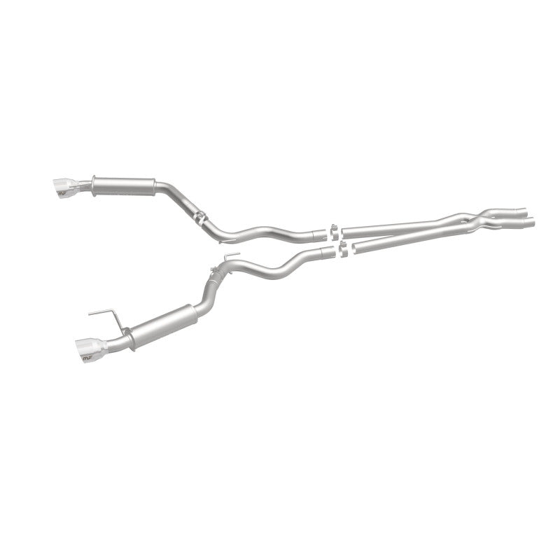MagnaFlow Cat Back, SS, 2.5in, Competition, Dual Split Polished 4.5in Tips 2015 Ford Mustang V6 3.7L Magnaflow Catback