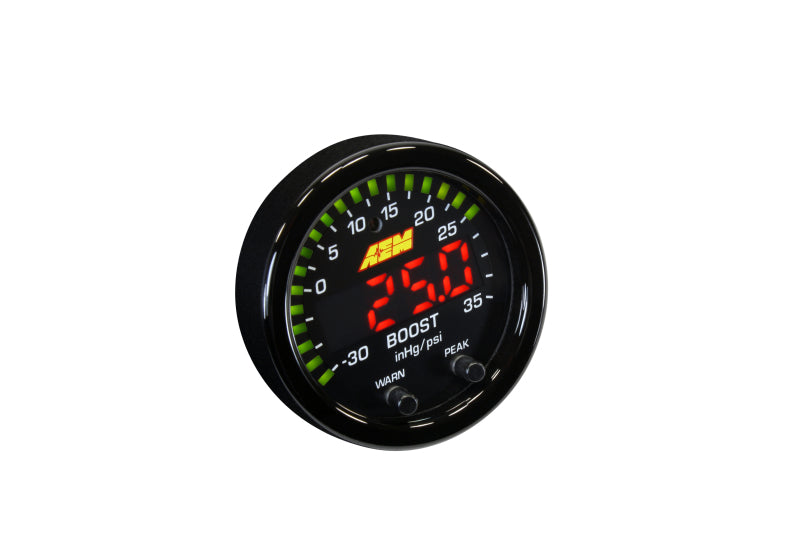 AEM X-Series Boost Pressure -30inHg 35psi Gauge AEM Gauges