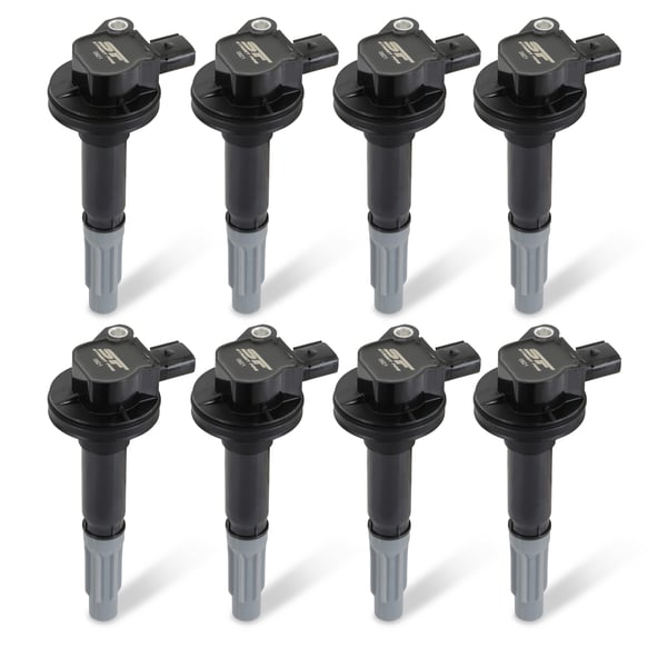 Street Fire Ignition Coils 2011-2016 Ford 5.0L 4-valve engines, Black, 8-Pack 55158 MSD Autoparts