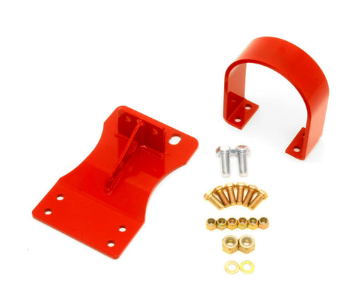 BMR 10-15 5th Gen Camaro V8 Auto Front Driveshaft Safety Loop - Red BMR Suspension Driveshaft Loops