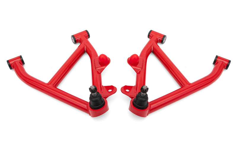 BMR 82-92 GM F-Body A-Arms Lower DOM Non-Adj Delrin Bushings Coilover - Red BMR Suspension Control Arms