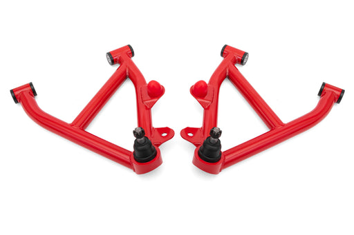 BMR 82-92 GM F-Body A-Arms Lower DOM Non-Adj Delrin Bushings Coilover - Red BMR Suspension Control Arms