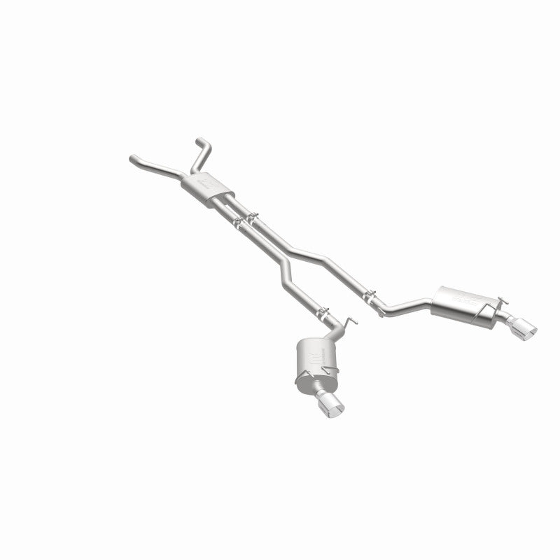 MagnaFlow Cat-Back Stainless Dual Split Rear Exit 4in Polished Tips 11-15 Chevy Camaro 3.6L V6 Magnaflow Catback