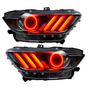 Oracle 15-17 Ford Mustang V6/GT/Shelby DRL w/ Halo Kit - ColorSHIFT w/ BC1 Controller ORACLE Lighting Headlights