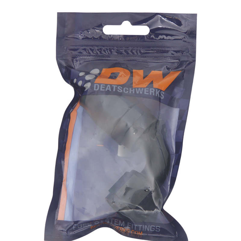 DeatschWerks 10AN Female Swivel 90-Degree Hose End CPE - Anodized Matte Black DeatschWerks Fittings