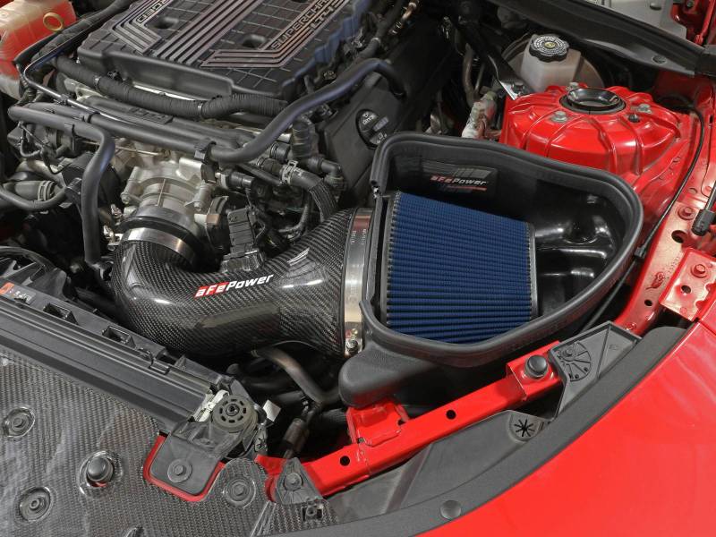 aFe 17-12 Chevrolet Camaro ZL1 (6.2L-V8) Track Series Carbon Fiber CAI System w/ Pro 5R Filters aFe Cold Air Intakes