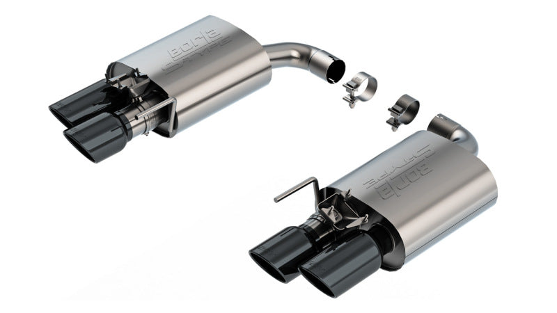 Borla 2024 Ford Mustang GT 5.0L V8 w/ Active Exhaust S-Type Axle-Back Exhaust System - Black Chrome Borla Axle Back