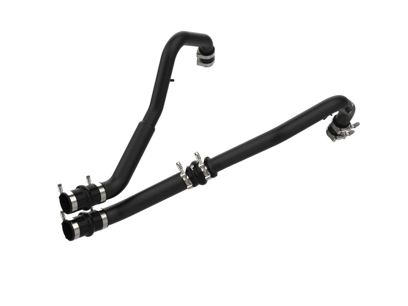aFe Bladerunner Intercooler Hot Charge Pipe Black 2-2.5in 2021+ Ford F-150 V6-2.7L (tt) aFe Intercoolers