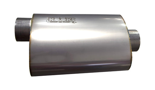 Kooks 3in Oval Center/Offset Muffler 12in Long Body Stainless Steel Kooks Headers Muffler