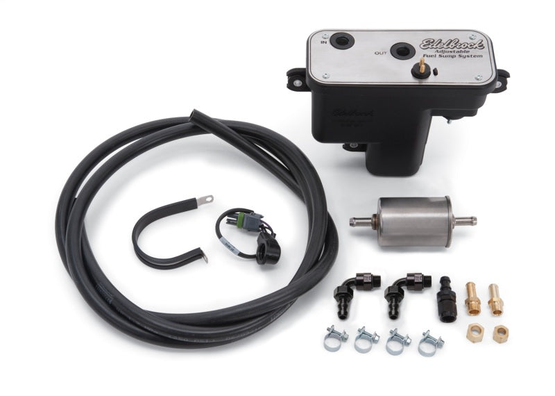 Edelbrock Fuel System Universal Fuel Sump Module Adjustable 255 LPH Edelbrock Fuel Tanks