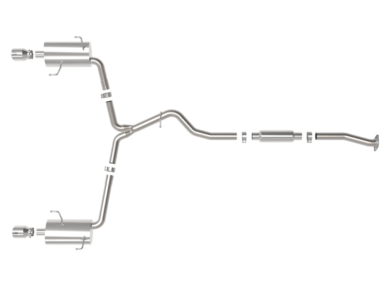 aFe Subaru Forester XT 14-18 H4-2.5L Takeda 2-1/2in to 2-1/4in 304 SS Cat-Back- Polished Tip aFe Catback