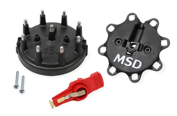 Black, Distributor Cap/Rotor Kit, MSD/Ford V8 TFI 84823