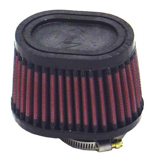 K&N Univ Clamp-On Air Filter - 1-3/4in FLG O/S 4in X 3in B 3in X 2in T 2-3/4inH OVAL K&N Engineering Air Filters - Universal Fit