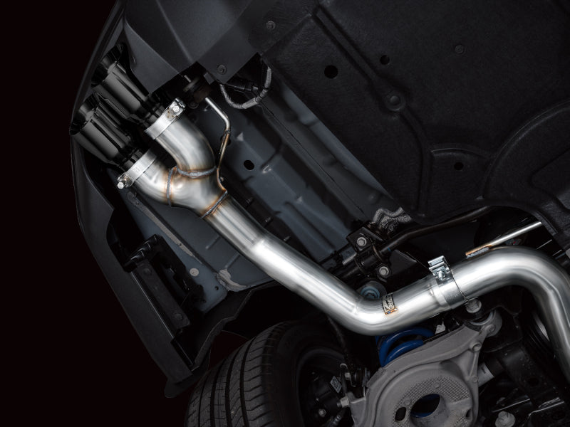 AWE 2024 Ford Mustang GT Fastback S650 RWD Track Edition Cat-Back Exhaust w/ Quad Diamond Black Tips AWE Tuning Catback