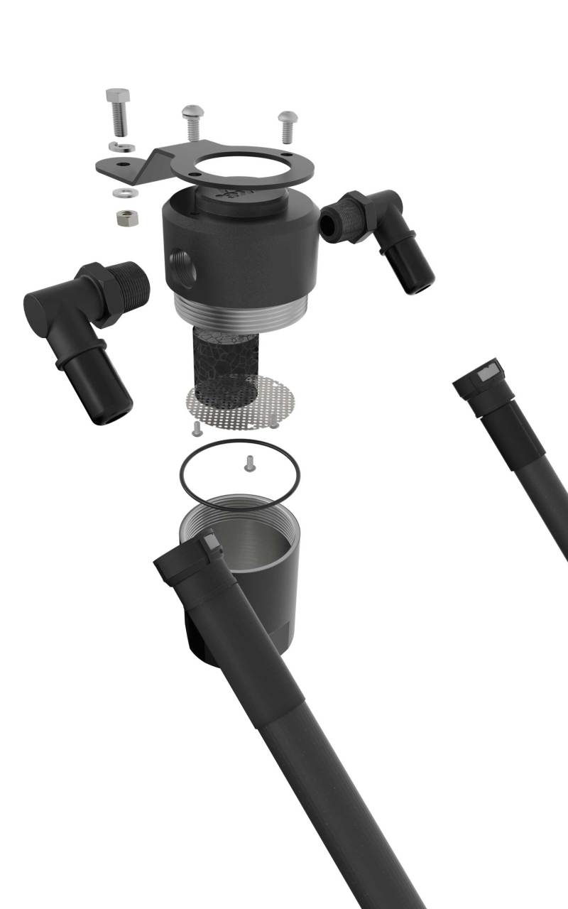 K&N 15-23 Ford Mustang 2.3L Ecoboost Oil Catch Can