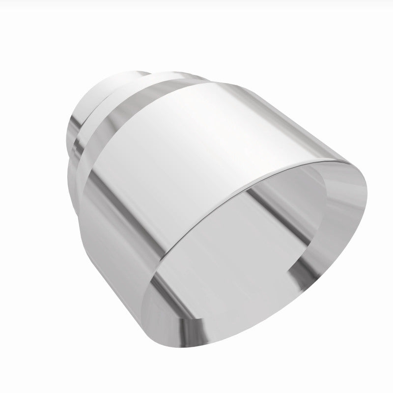 MagnaFlow Tip Stainless Double Wall Round Single Outlet Polished 4.5in DIA 2.5in Inlet 5.75in Length Magnaflow Tips