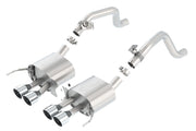 Borla 2014 Chevy Corvette C7 w/ AFM w/o NPP Atak Rear Section Exhaust Quad Rd Rl IC Tips Borla Catback