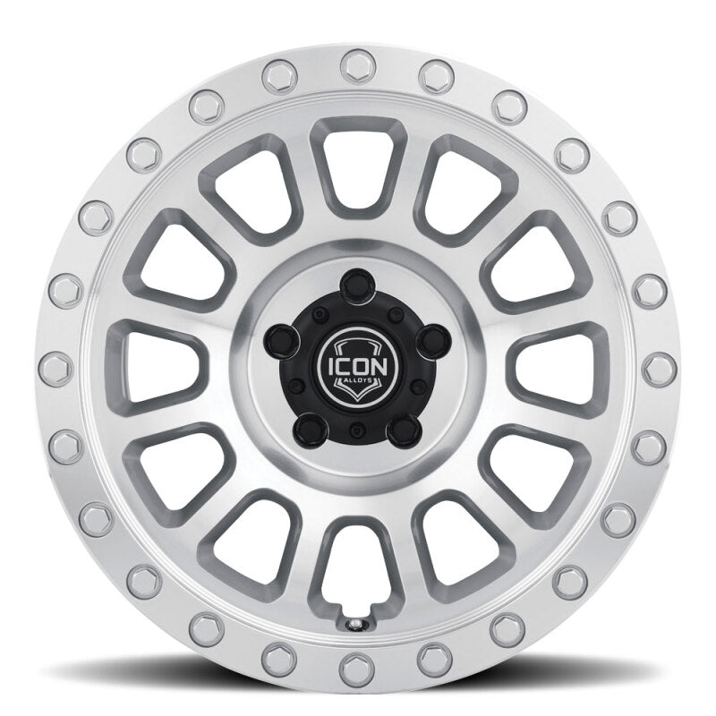 ICON Hulse 18x9 5x150 25mm Offset 6in BS Silver Machined ICON Wheels - Cast