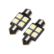 Oracle 33MM 4 LED 3-Chip Festoon Bulbs (Pair) - Cool White ORACLE Lighting Bulbs