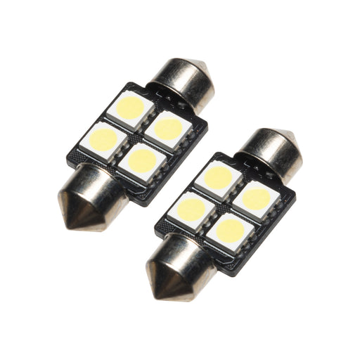 Oracle 33MM 4 LED 3-Chip Festoon Bulbs (Pair) - Cool White ORACLE Lighting Bulbs