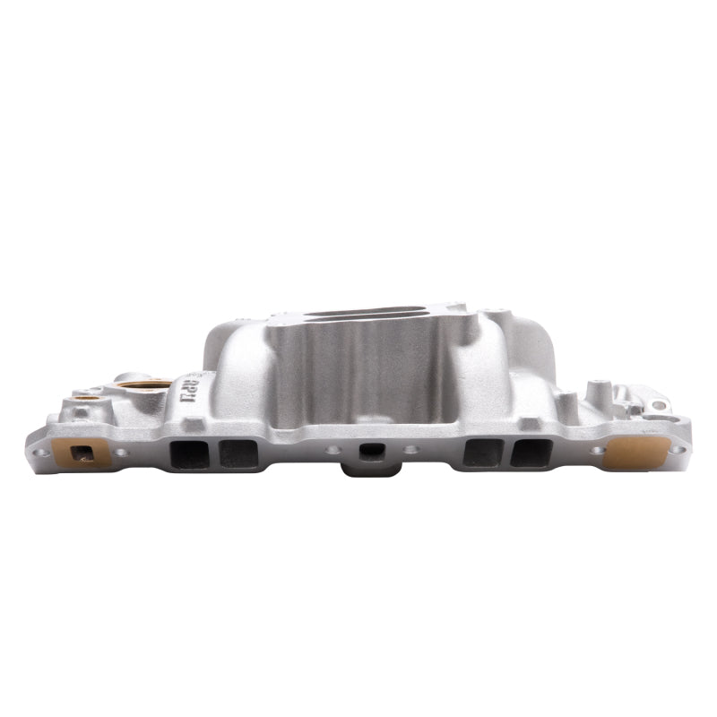 Edelbrock Manifold SBC 23-Degree Marine RPM 1987-1995 w/ Brass Edelbrock Intake Manifolds