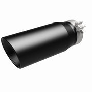 MagnaFlow Tip Stainless Black Coated Single Double Round Single Outlet 5in Dia 4in Inlet 13in L Magnaflow Catalytic Converter Universal