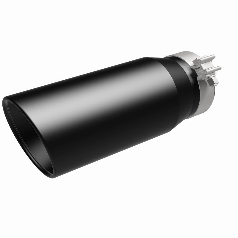 MagnaFlow Tip Stainless Black Coated Single Double Round Single Outlet 5in Dia 4in Inlet 13in L Magnaflow Catalytic Converter Universal