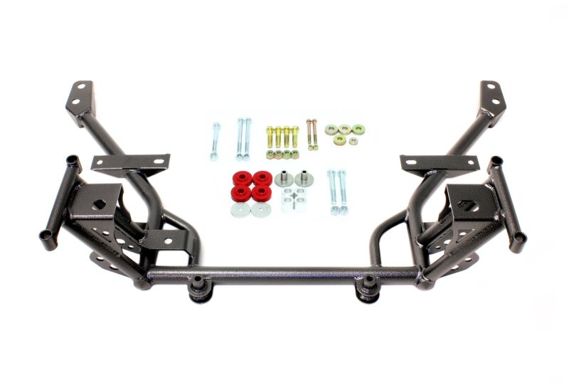 BMR 05-14 S197 Mustang K-Member w/ STD. Motor Mounts and STD. Rack Mounts - Black Hammertone BMR Suspension Crossmembers