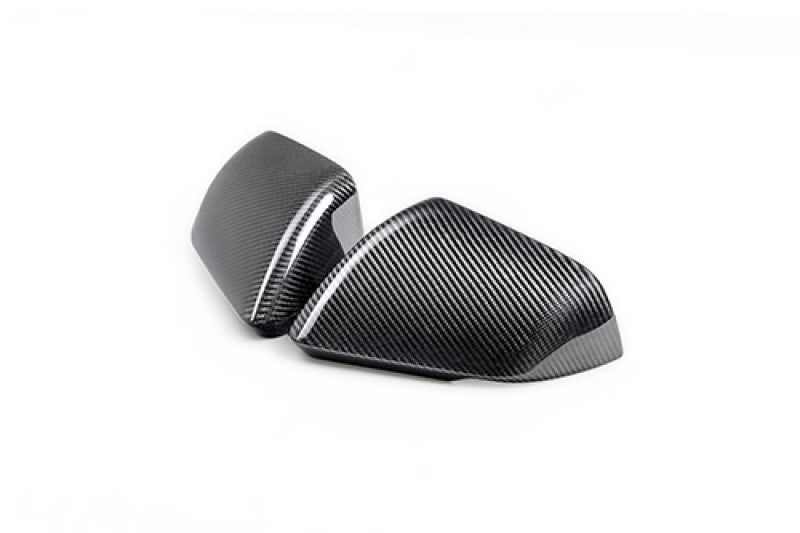 Ford Racing 24-25 Mustang (w/Integrated Turn Signals) Carbon Fiber Mirror Skull Caps - Gloss Ford Racing Spoilers