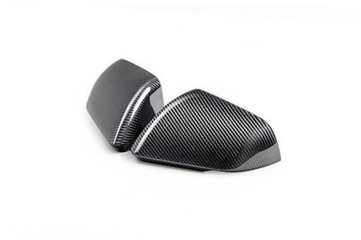 Ford Racing 24-25 Mustang (w/Integrated Turn Signals) Carbon Fiber Mirror Skull Caps - Gloss Ford Racing Spoilers